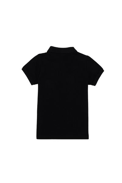 U.S. Polo Assn. تي شيرت أسود بياقة بولو أساسية للأولاد 50306484 -vr046