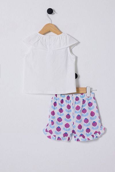 U.S. Polo Assn. Baby Girl White Baby Suit