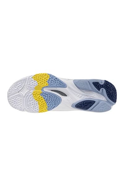 MIZUNO Wave Lightning Z8 Mid Unisex Volleyball Shoes White / Blue