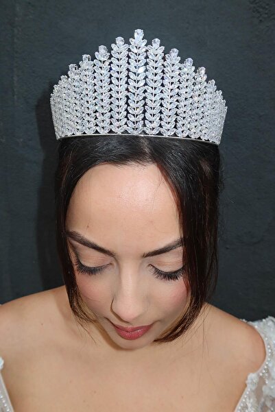 TAKIŞTIR Zircon Stone Bride/Henna/Engagement/Promise Design Crown
