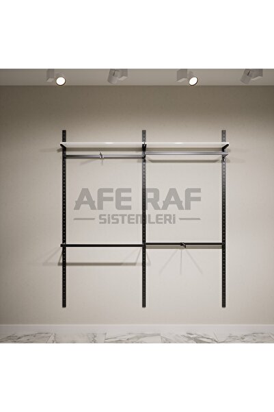 AFE DEKOR Mağaza Raf Sistemi, Askılık Sistemi, Butik Rafı, Mağaza Stand, Giyinme Odası-125x200