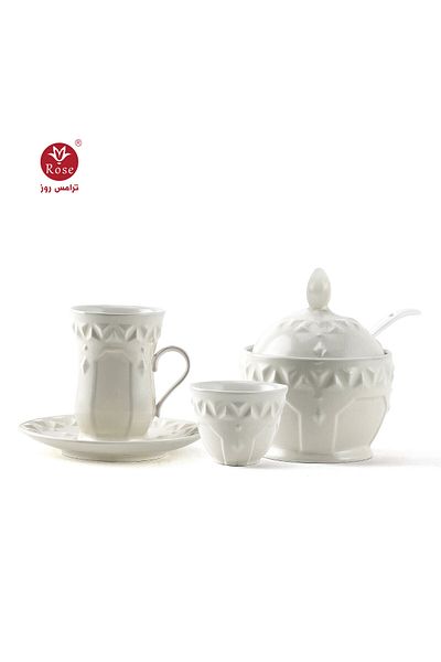 Rose CR-2121-27-Piece Tea and Coffee Serving Set Rose