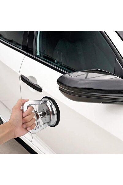 Generic Aluminum Car Dent Remover Tool with Handle - Ideal for Glass, Tile, Mirrors, Granite (Silver)