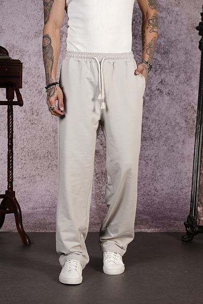 Butik TREND WE Ανδρικό παντελόνι από ύφασμα 2 νημάτων με ελαστική μέση και κορδόνι