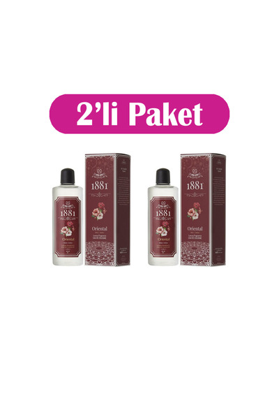 1881 Kolonya 250ml Cam Oriental & Miski Amber 2'li Paket