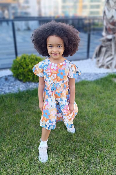 minojoy Nova Girl's Floral Patterned Dress