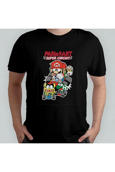 Pixxa Μπλουζάκι Super Mario Kart 100% Cotton Crew Neck Μοντέλο 1