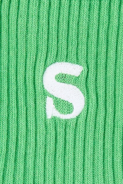 Socrates Green Logo Towel Socks