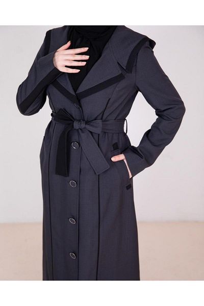 Tebrikler tekstil Дамски пролетен дълъг тренчкот модел M9041