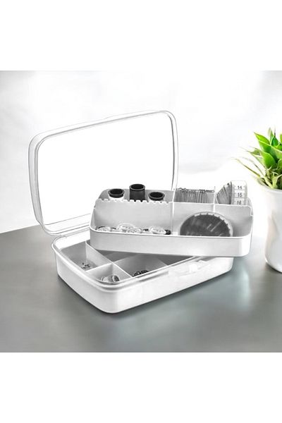 HOLLYHOME 2L White Premium Focus Pack - Bead & Sewing Storage