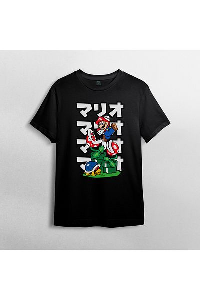 Pixxa Μπλουζάκι Super Mario Bros 100% βαμβακερό με λαιμόκοψη μοντέλο 6