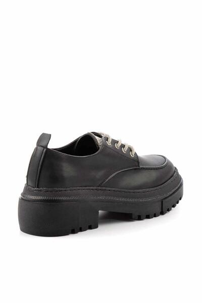 Bambi Siyah Lame Kadın Loafer Ayakkabı K01503741709