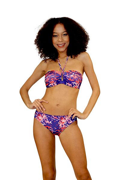 shra mayo Strapless Halterneck Hollow Out No Padding Sweetheart Bikini Set