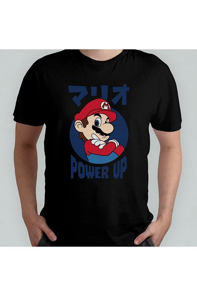 Pixxa Μπλουζάκι Super Mario Bros 100% βαμβακερό με λαιμόκοψη μοντέλο 8
