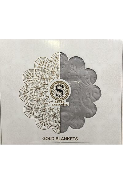 Sarar Gold Embos Double Blanket - 4 kg Boxed, 220 X 240