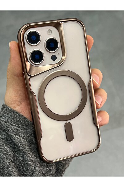 EDELFU غطاء حماية شفاف لهاتف آيفون 16 برو ماكس مغناطيسي ماجسيف مع جراب سيليكون بارز محيطي للكاميرا