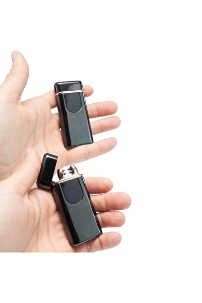 Als Şarjlı Elektronik Ark Çakmak – Rüzgâra Dayanıklı, Gazsız, Şık Tasarım!