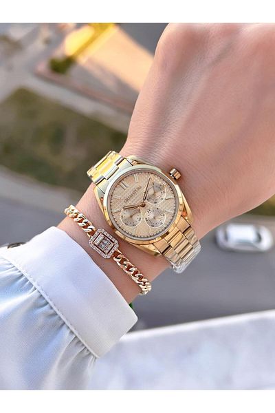 Quantum Dial Inner Functions Active 5 Atm Water Resistant Women Wrist Watch+Bracelet B1198.110
