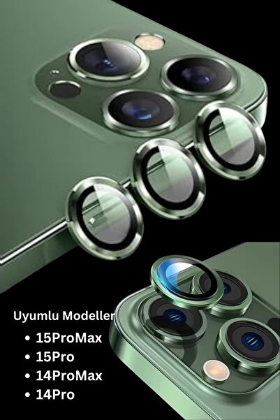 PSGT Iphone 14Pro/14ProMax/15Pro/15ProMax Uyumlu Alüminyum Alaşım 3d Kamera L...