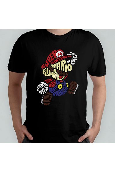 Pixxa Μπλουζάκι Super Mario Bros 100% βαμβακερό με λαιμόκοψη μοντέλο 3