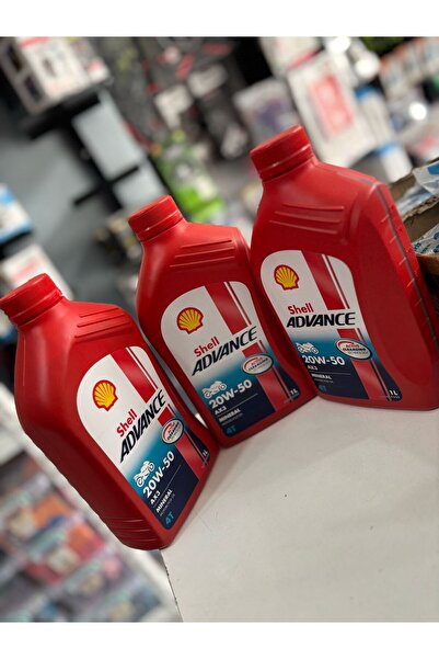 SHELL Yağ 20/50 Advance 4t Ax3 Mineral 1 Lt Motosiklet Yağı