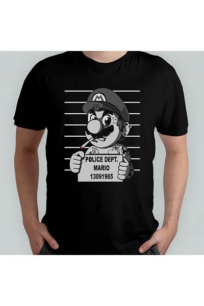 Pixxa Μπλουζάκι Super Mario Bros 100% Cotton Crew Neck Model 7