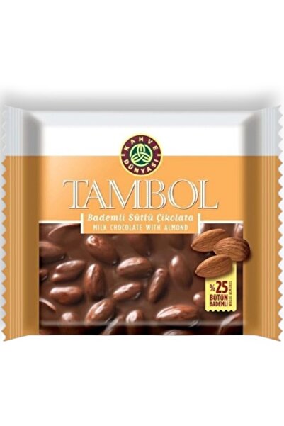 Kahve Dünyası Tambol Bütün Bademli Sütlü Çikolata 77 Gr