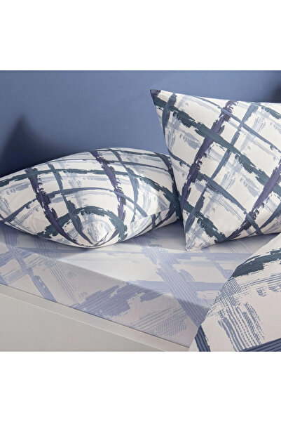 Taç Crown Young Fashion Cotton Single Duvet Cover Set Briza Blue