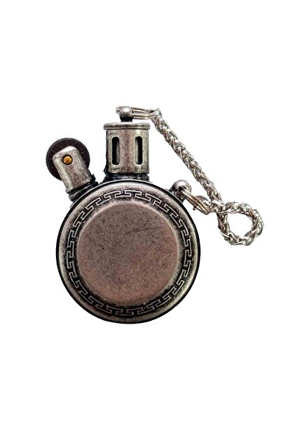 Als  Retro Tarz Yuvarlak Metal Benzinli Çakmak, Zamansız Şıklık