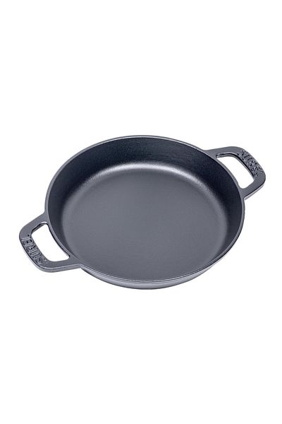 Sürel Round Flat Sahan Matte Black 20 cm