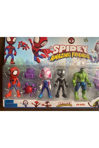 srt toys مجموعة ألعاب سبايدي آند فريندز مكونة من 6 قطع