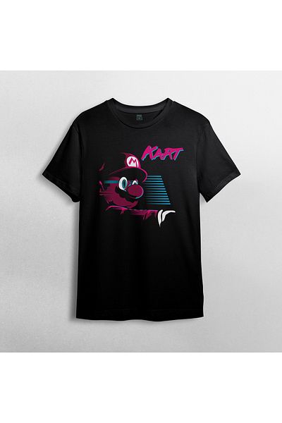Pixxa Μπλουζάκι από 100% βαμβάκι Super Mario Kart Crew Neck Model 2