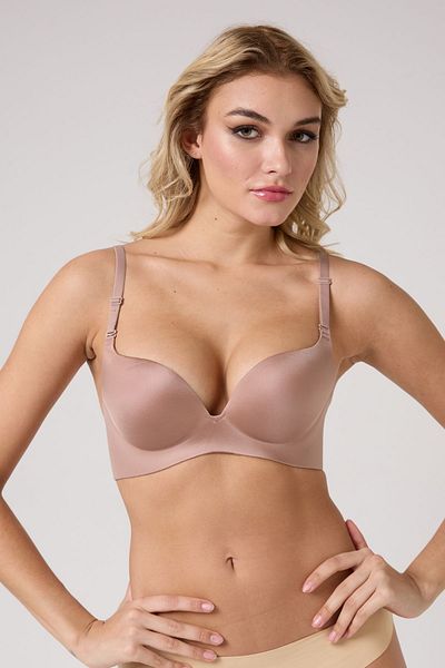 leswear Σουτιέν Double Push Up Laser Cut χωρίς ραφή χωρίς σημάδια B Cup