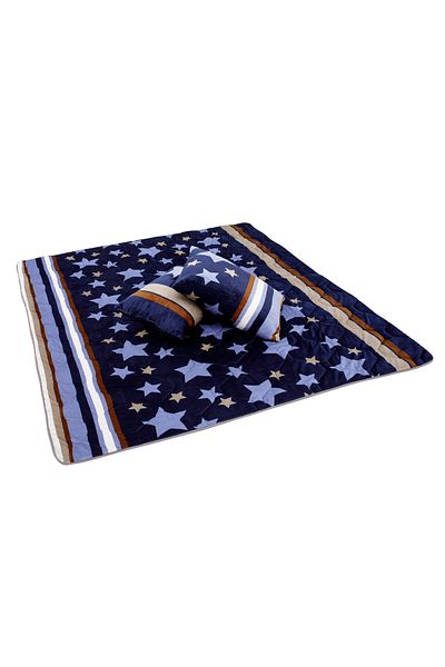 ALCAM Set Alcam cocolino, 2 perne 50x70 cm si pilota matlasata 200x220 cm, Stelle Fleece