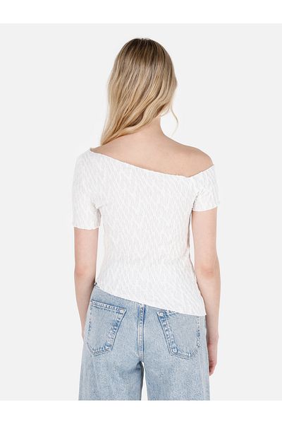 Colin's Tricou alb pentru femei - mâneci