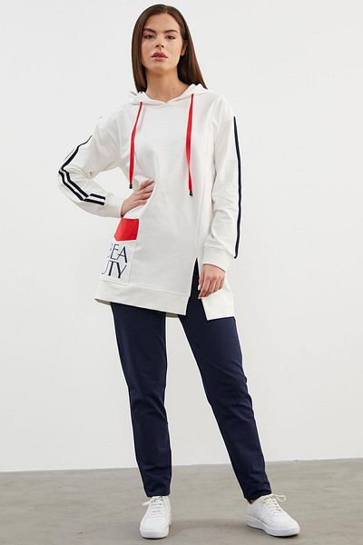 Sementa Σετ αθλητική φόρμα Oversize με κουκούλα - Navy Blue