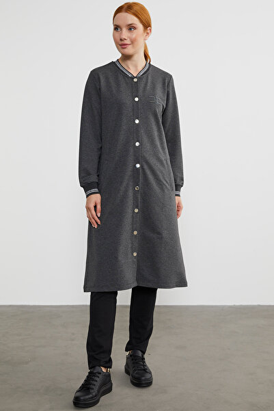 Sementa Καπάκι με κουμπωτό λαιμό - Anthracite