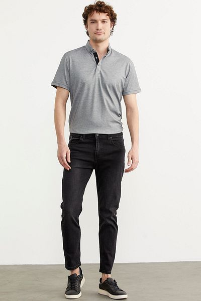 Sam Pantaloni de jeans slim fit afumati - spalati antici