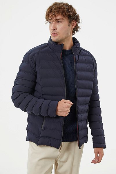 Sam Κοντό παλτό με καπιτονέ γιακά - Navy Blue