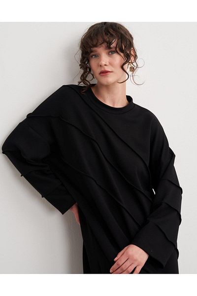 Hare Butik Jose Sewing Detail Basic Dress