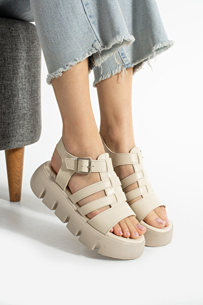Ayax Bej Gladyatör Kadın Sandalet
