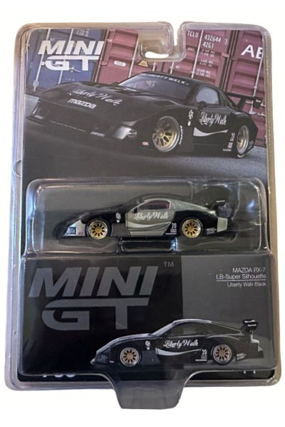 mini gt - Mazda Rx-7 Lb-Super Silhouett Liberty Walk Black Edition(Chase) Mgt00785-Blc 1:64