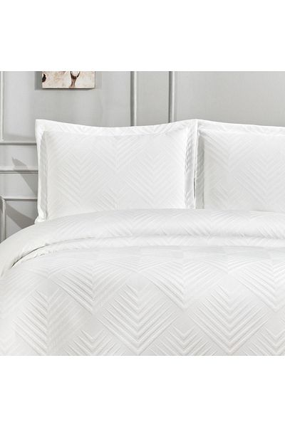 Solinas Collection Pyramid Cream - Double Bedspread