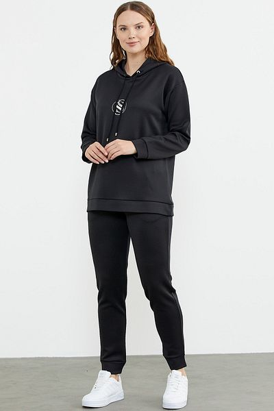 Sementa Σετ αθλητική φόρμα Scuba Jogger με κουκούλα - Μαύρο