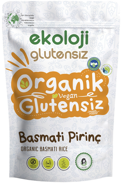 Ekoloji Glutensiz Organik Glutensiz Basmati Pirinç 500 gr