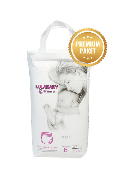 Lulababy Lula Baby Premium Fırsat Paketi 6 Numara Külot Bebek Bezi 44 Adet