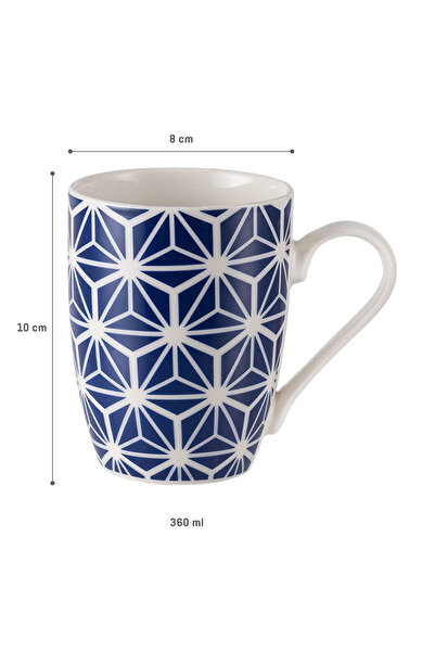 Madame Coco Sandy Mug - Blue/White - 360 ml