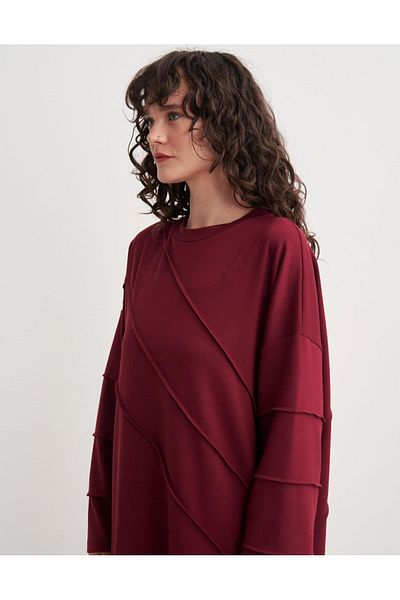 Hare Butik Jose Sewing Detail Basic Dress