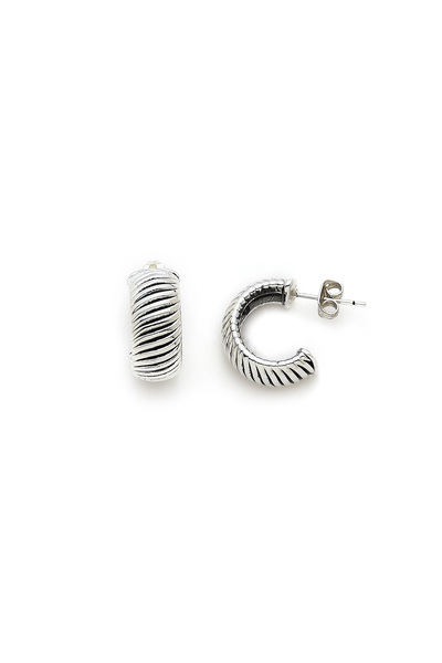 Mon Reve Magnetic Glow Gümüş Kaplama Halka İğneli Küpe