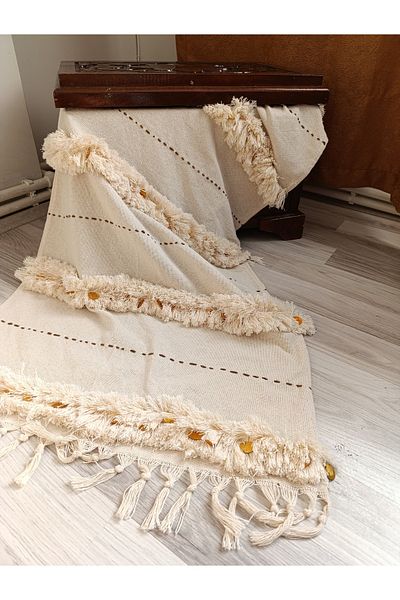 Kubrahobi Bohemian Double Size 60X 200 Sizes Bedspread Runneri Long Pillow 30X 80 Filled Set